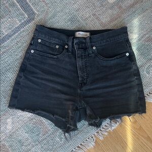 Madewell Women's Black Denim Shorts